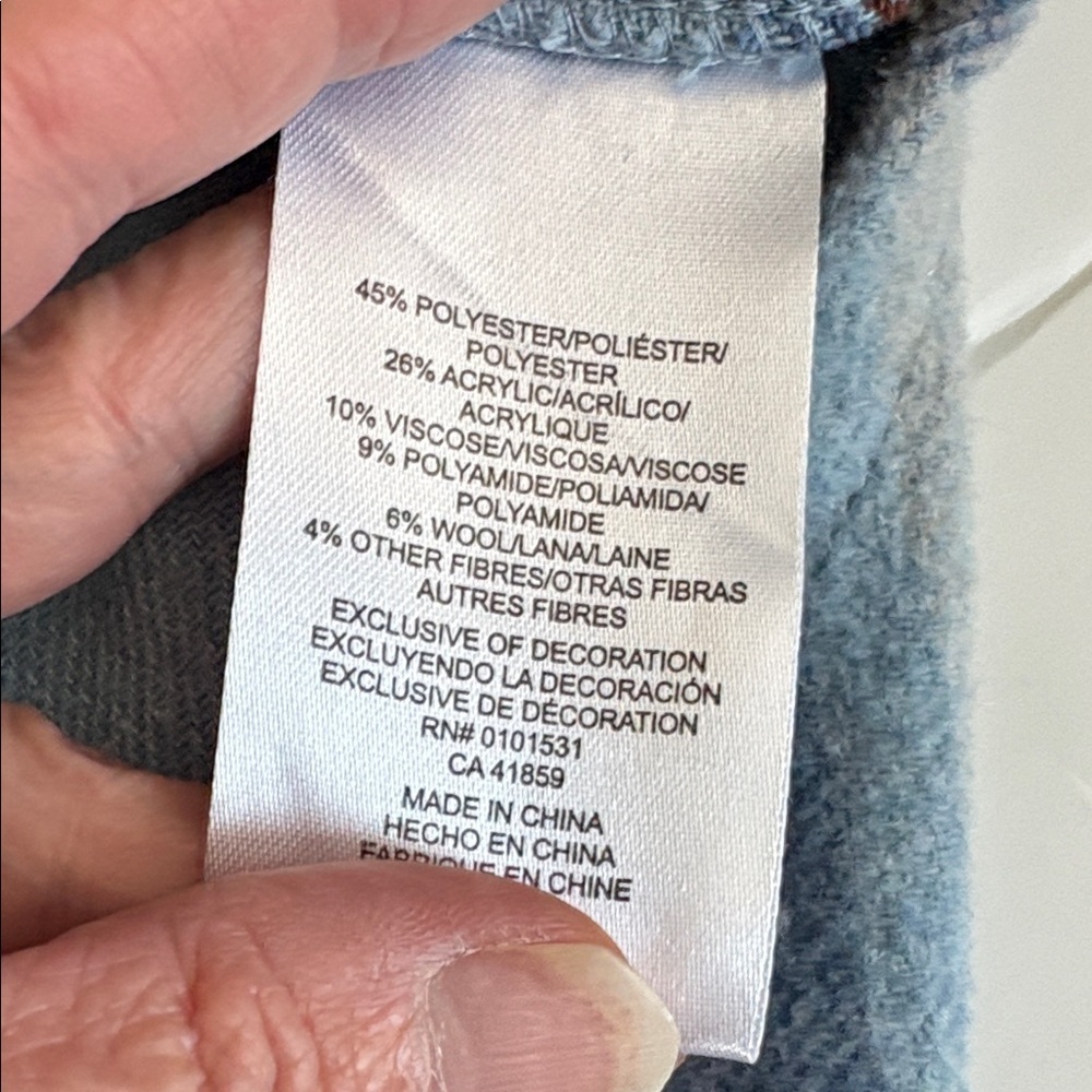 Ford Bronco shacket flannel blue brown cream flannel butterflies Bronco graphic - Picture 11 of 16